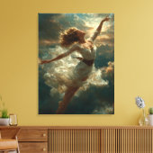 憂鬱な夢の天からの飛躍 キャンバスプリント (インサイチュ (リビング))
