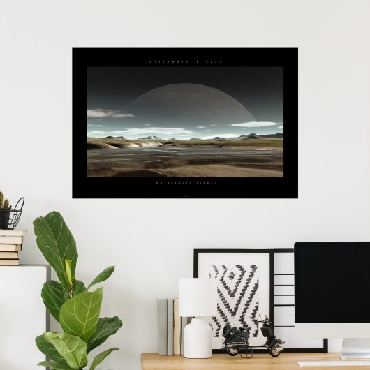 憂鬱な惑星 ポスター (ホームオフィス)