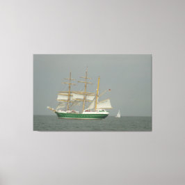 憂鬱な日のキャンバスアートの上を航海する キャンバスプリント