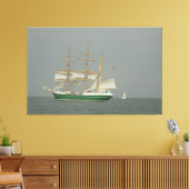 憂鬱な日のキャンバスアートの上を航海する キャンバスプリント (インサイチュ (リビング))