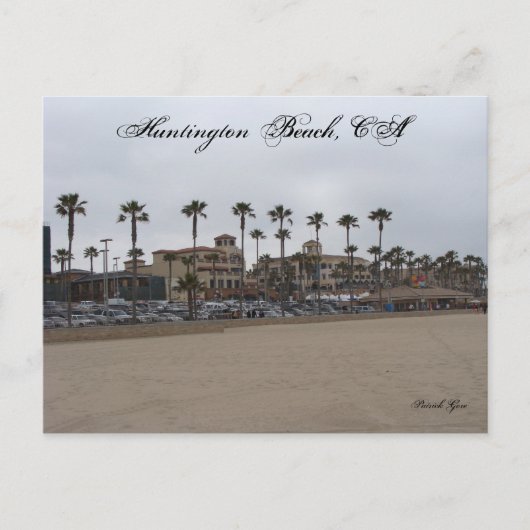 憂鬱な日アットハンチントンビーチ ポストカード (正面)