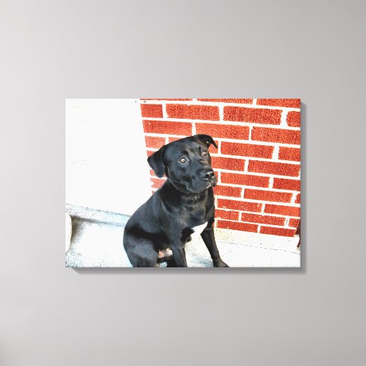 憂鬱な気分で真夜中 キャンバスプリント (正面)