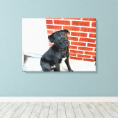 憂鬱な気分で真夜中 キャンバスプリント (インサイチュ (ウッドフロア))