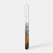 憂鬱な白バラ iPhoneケース (左側面)