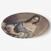 憂鬱な考え（フランチェスコ・ヘイズ著） ペーパープレート (アングル)