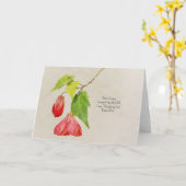 憂鬱な花と聖なる書物、 経典アートノートカード カード (黄色い花)