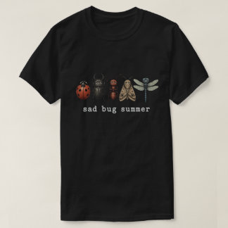 憂鬱な虫の夏 ビンテージ昆虫イラスト Tシャツ