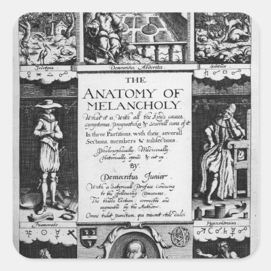 憂鬱の解剖学 スクエアシール (正面)