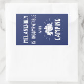 憂鬱はキャンプと両立しない 長方形シール (バッグ)