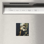 憂鬱(キャンバス上の油) マグネット (インサイチュ (食洗機))