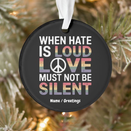 憎おもしろいしみが大声で愛する時は静か オーナメント (ツリー)