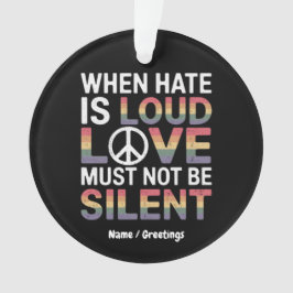 憎おもしろいしみが大声で愛する時は静か オーナメント