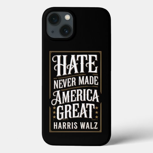 憎しみがアメリカを偉大にしたことはない カマラ・ハリス ウォルツ Case-Mate iPhoneケース (裏面)