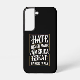 憎しみがアメリカを偉大にしたことはない カマラ・ハリス ウォルツ SAMSUNG GALAXY S22ケース