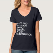 憎しみと宗教は属さない – .png tシャツ (正面)