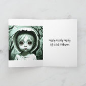 憎しみに満ちたハロウィンを素晴らし迎える カード (内部)