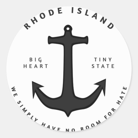 憎しみのシールを貼る余地はない ラウンドシール (正面)