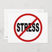 憎しみのストレス/ストレス許可なし記号 ポストカード (正面/裏面)