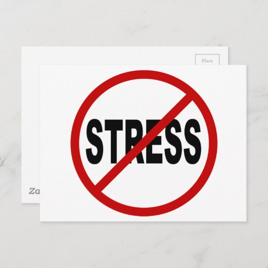 憎しみのストレス/ストレス許可なし記号 ポストカード (正面/裏面)