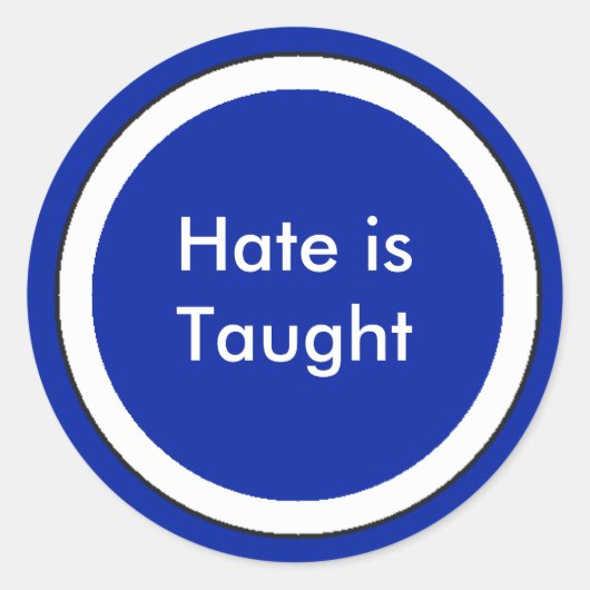 !憎しみの教え作成 ラウンドシール (正面)