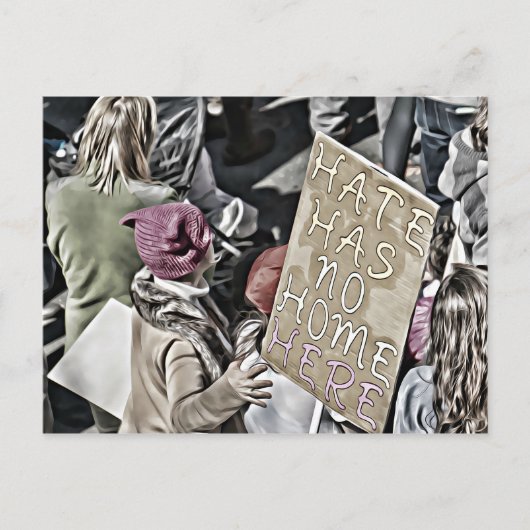 憎しみはここには住んでいない ポストカード (正面)