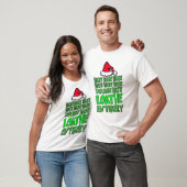 憎しみは二重の帽子を愛し、完全にグラインクリスマス Tシャツ (ユニセックス)