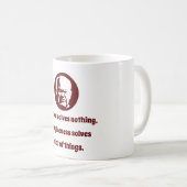 憎しみは何も解決しない – 知恵 コーヒーマグカップ (正面右)