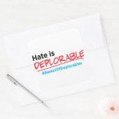 憎しみは嘆かわしい:アンチ – トランプのステッカー スクエアシール (封筒)