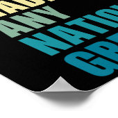 憎しみは国を作らない素晴らしアンチ – トランプ2020 E ポスター (角)