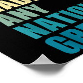 憎しみは国を作らない素晴らしアンチ – トランプ2020 E ポスター (角)