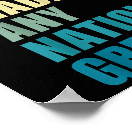 憎しみは国を作らない素晴らしアンチ – トランプ2020 E ポスター (角)