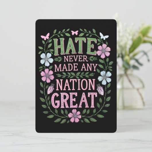 憎しみは国を作らない素晴らしフローラ 招待状 (スタンド正面)