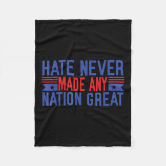 憎しみは国を作ら素晴らしないおもしろいアンチ フリースブランケット