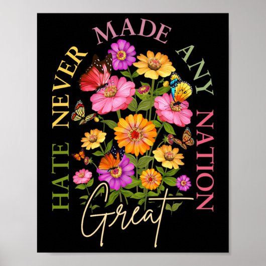 憎しみは国を政治的に素晴らしフローラしない ポスター (正面)