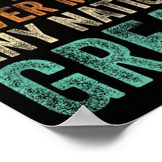 憎しみは国を潰し素晴らしたおもしろいこと無し ポスター (角)