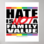 憎しみは家族の価値ではない ポスター (正面)