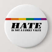 憎しみは家族の価値ではない 缶バッジ (正面)