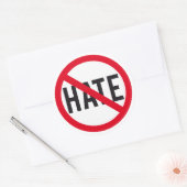 憎しみも禁酒符号もない ラウンドシール (封筒)