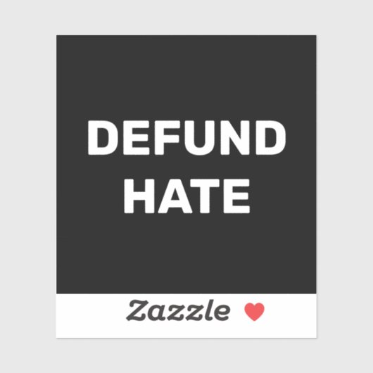 「憎しみを取り除く」憎ストップ嫌い白黒 シール (シート)