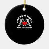 憎まれても君にかわいらし聞こえぬ セラミックオーナメント (正面)