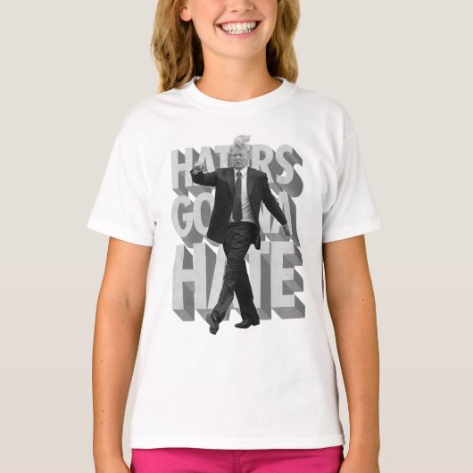 憎むことを行っているドナルド・トランプの嫌悪症 Tシャツ (正面)