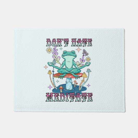「憎むなめい想」 | Peace Frog & フローラ ドアマット (正面)