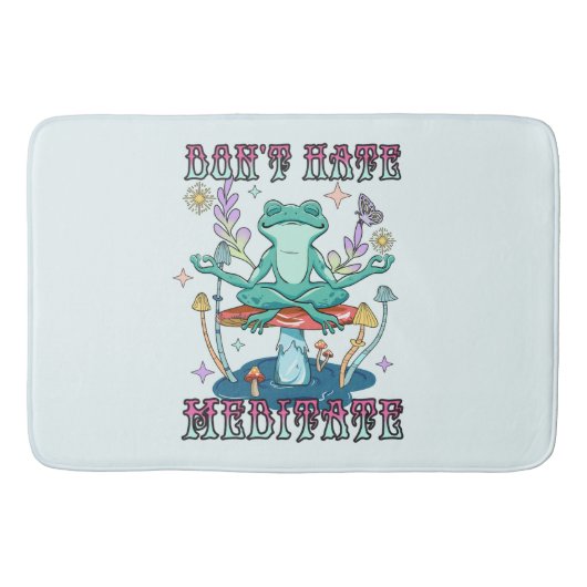 「憎むなめい想」 | Peace Frog & フローラ バスマット (正面)
