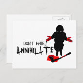 憎むな！全滅させる ポストカード (正面/裏面)