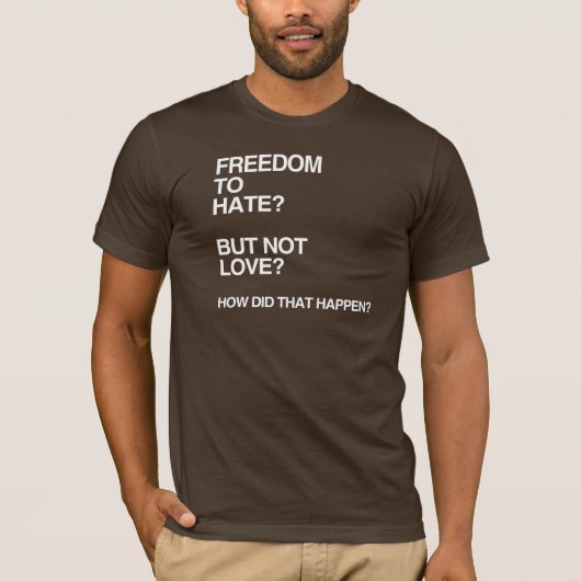 憎むべきしかし愛さないべき自由 Tシャツ (正面)