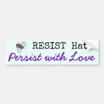 憎悪に抵抗して下さい、愛-バンパーステッカーと主張して下さい