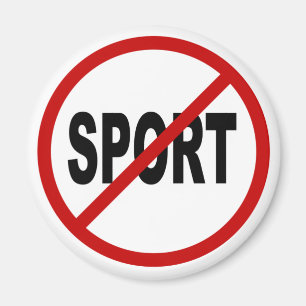 憎悪のスポーツの/Noのスポーツによって許可される印の声明 マグネット