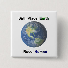 憎悪の人種の平等ボタン無し 缶バッジ