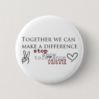 憎悪をストップ 缶バッジ