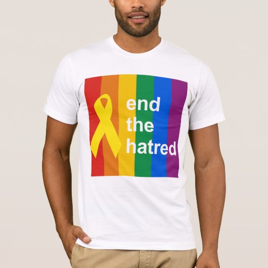 憎悪を終えて下さい Tシャツ (正面)